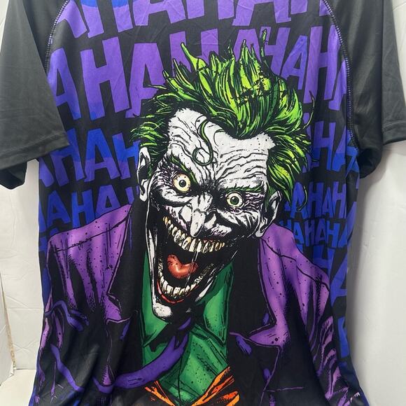 BATMAN D.C. Comics JOKER SS Polyester PERFECT HALLOWEEN COSTUME LARGE  UNISEX - Picture 3 of 8